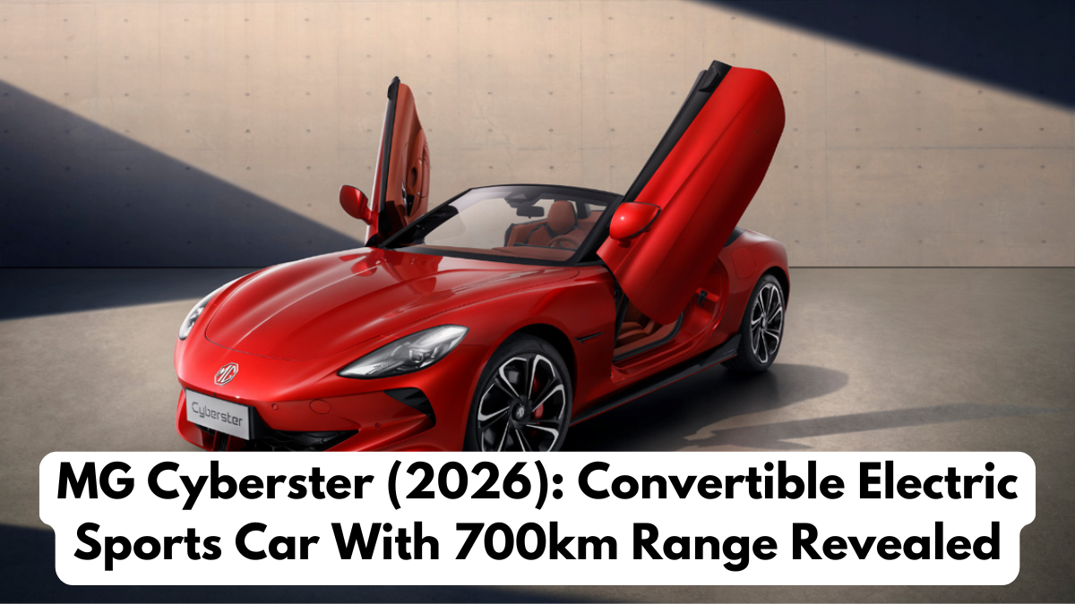 MG Cyberster (2026): Convertible Electric Sports Car With 700km Range Revealed