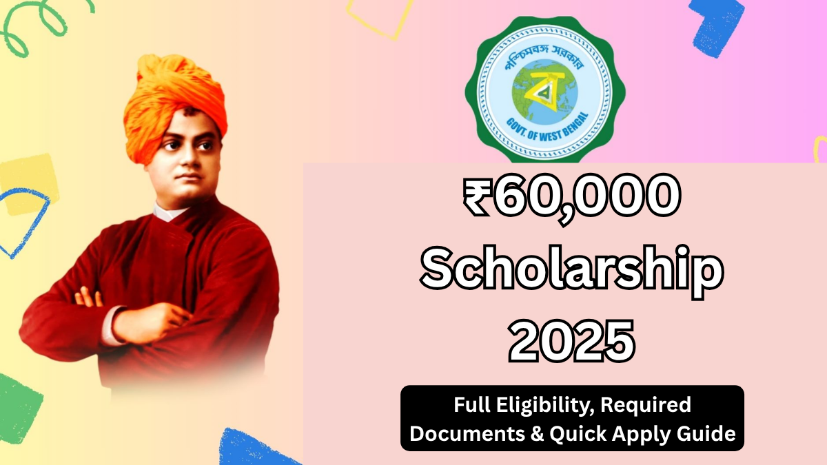 ₹60,000 Scholarship 2025: Full Eligibility, Required Documents & Quick Apply Guide