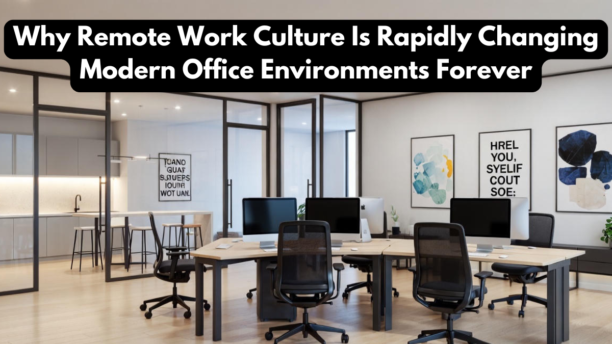 Why Remote Work Culture Is Rapidly Changing Modern Office Environments Forever
