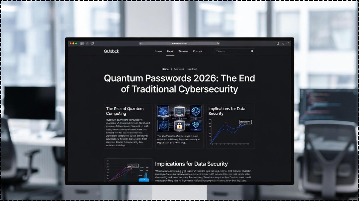 Quantum Passwords 2026: The End of Traditional Cybersecurity