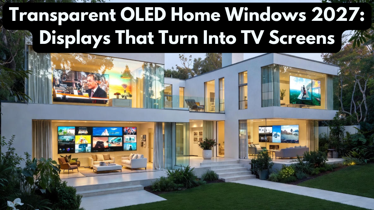 Transparent OLED Home Windows 2027: Displays That Turn Into TV Screens