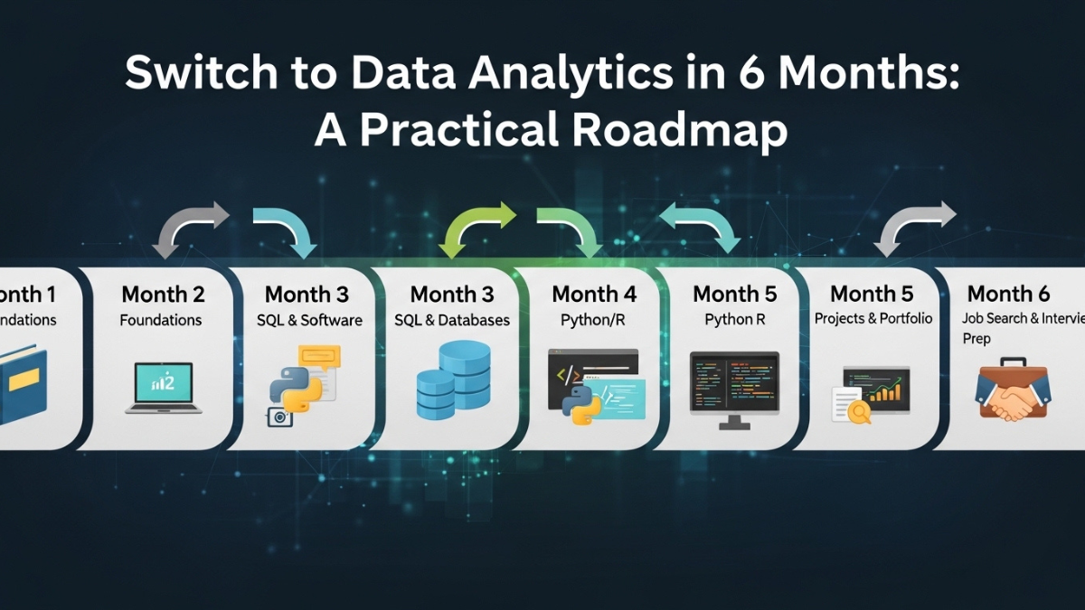 Switch to Data Analytics in 6 Months: A Practical Roadmap