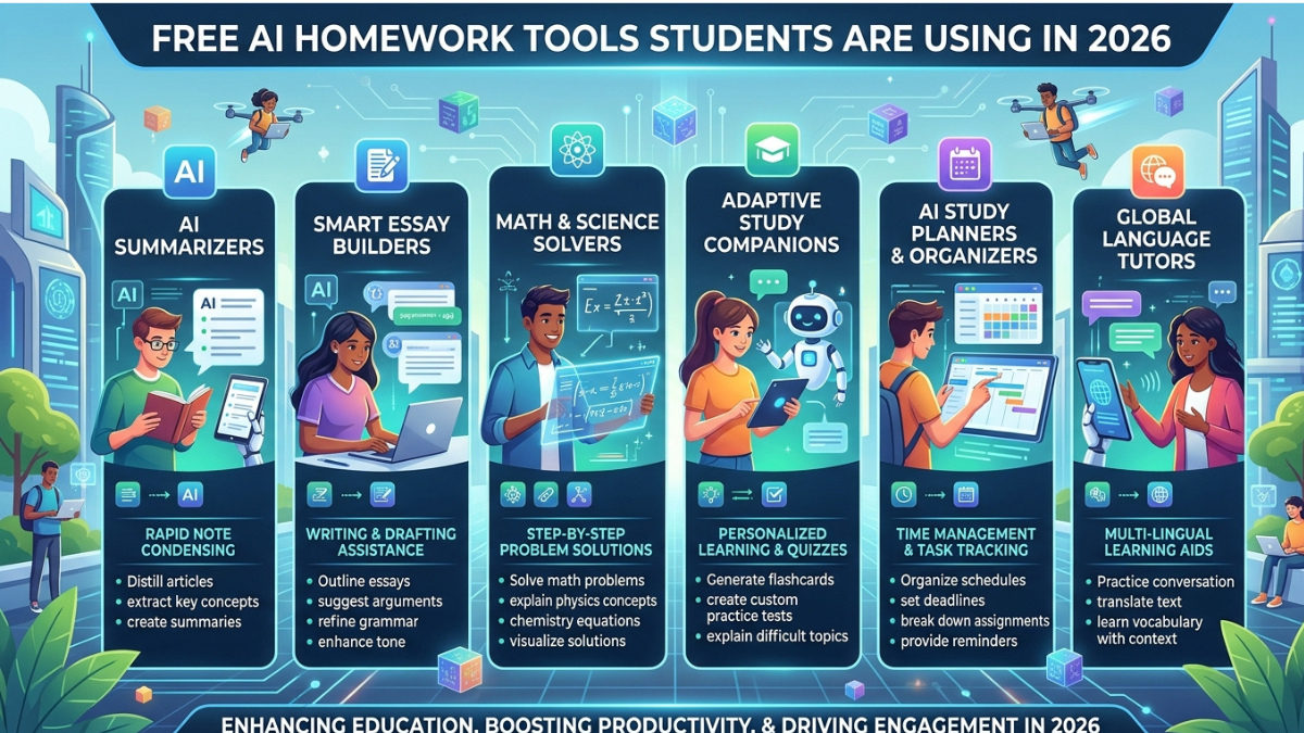 Free AI Homework Tools Students Are Using in 2026